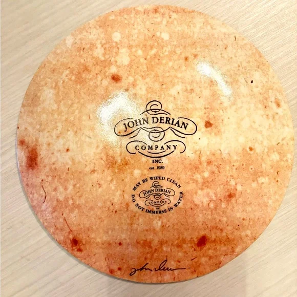 John Derian decoupage floral plate - Picture 3 of 4